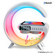 PartyFunLights Wireless Phone Charger Alarm Clock & Speaker