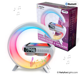 PartyFunLights Alarm Clock & Speaker