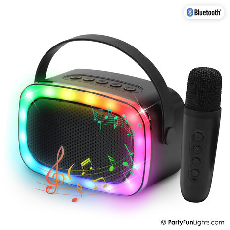 PartyFunLights Karaoke Party Speaker with Light Effects