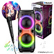 PartyFunLights Karaoke Party Speaker with Light Effects