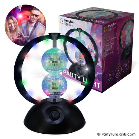 PartyFunLights Multi-Color Rotating Party Light USB Powered