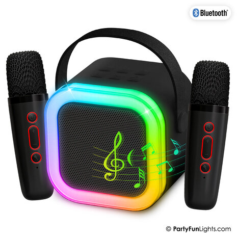 PartyFunLights Wireless Duo Karaoke Party Speaker USB powered