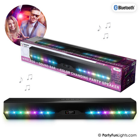 PartyFunLights Party Speaker Kleurveranderend opladen via USB