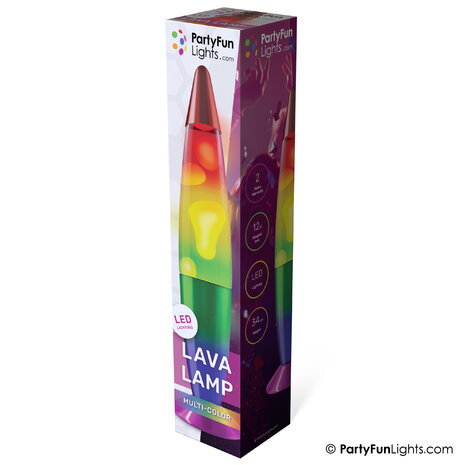 PartyFunLights Mehrfarbige Lavalampe