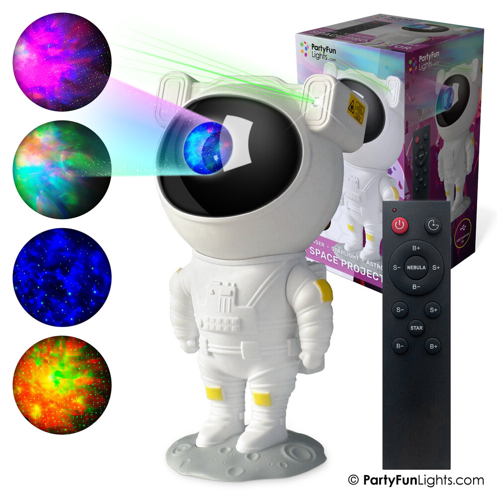 PartyFunLights Astronaut Starlight Laser Projector