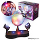PartyFunLights Lampe de fête avec boule à facettes rotative et spots LED lumineux multicolores