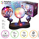 PartyFunLights Party Light with Rotating Mirror Ball and Multi-Color Spot Lights