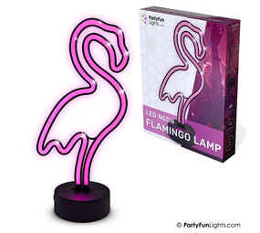 PartyFunLights LED-Neon-Flamingo-Lampe