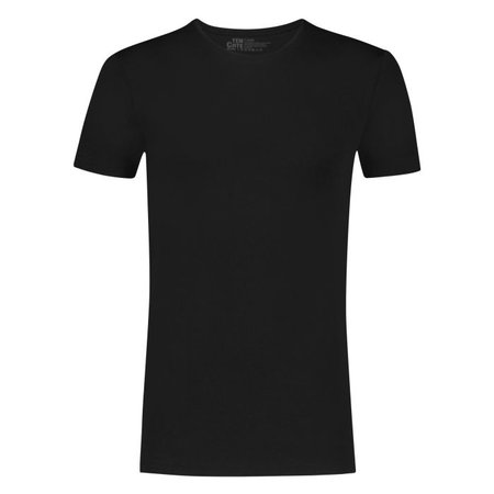 Ten Cate Heren Basic T-shirt - 2-Pack- Zwart - Extra lang