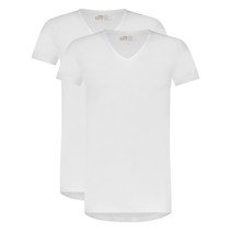 Ten Cate Heren V-shirt 2-Pack - Wit