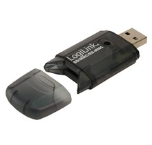 LogiLink Cardreader USB 2.0 Stick external for SD/MMC geheugenkaartlezer Zwart