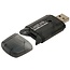 Logilink LogiLink Cardreader USB 2.0 Stick external for SD/MMC geheugenkaartlezer Zwart