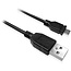 Ewent EW9911 USB-kabel 1 m USB 2.0 USB A Micro-USB B Zwart