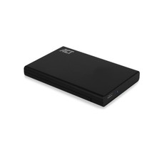 AC1225 behuizing voor opslagstations HDD-/SSD-behuizing Zwart 2.5"