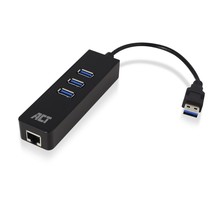 AC6310 interface hub USB 3.2 Gen 1 (3.1 Gen 1) Type-A 5000 Mbit/s Zwart