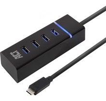 AC6415 interface hub USB 3.2 Gen 1 (3.1 Gen 1) Type-C 5000 Mbit/s Zwart