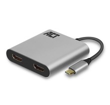 AC7012 USB-C naar HDMI voor 2 monitoren MST