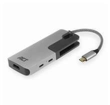 AC7021 USB-C naar HDMI female adapter met PD Pass-Through, 4K, USB-A , USB-C port, kaartlezer