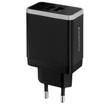 Wall Charger Dual USB 2.4A Black