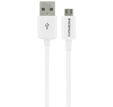 Micro USB to USB Cable 2.4A 3m White (Bulk)