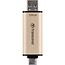 Transcend JetFlash 930C USB flash drive 128 GB USB Type-A / USB Type-C 3.2 Gen 1 (3.1 Gen 1) Goud