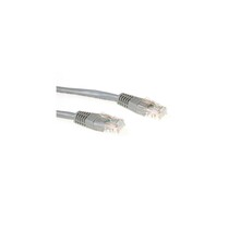 Grijze 1 meter UTP CAT5E patchkabel met RJ45 connectoren