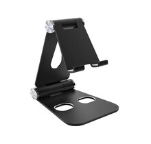 Tablet Stand Holder Metal size L - Zwart