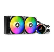 S80 RGB Computer behuizing, Processor Alles-in-één vloeistofkoeler 12 cm Zwart 1 stuk(s)