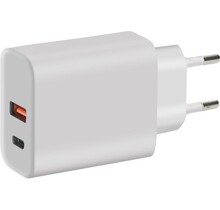 Wall Charger 2-Port 45W with Fast Charge/PD White