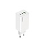 Mobiparts GaN Wall Charger USB-Cx2/USB-A3.0/QC 65W Wit