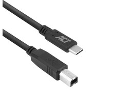 USB 2.0 kabel, USB-C naar USB-B, 1,8 meter