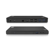 AC7048 notebook dock & poortreplicator Bedraad USB 3.2 Gen 1 (3.1 Gen 1) Type-C Zwart