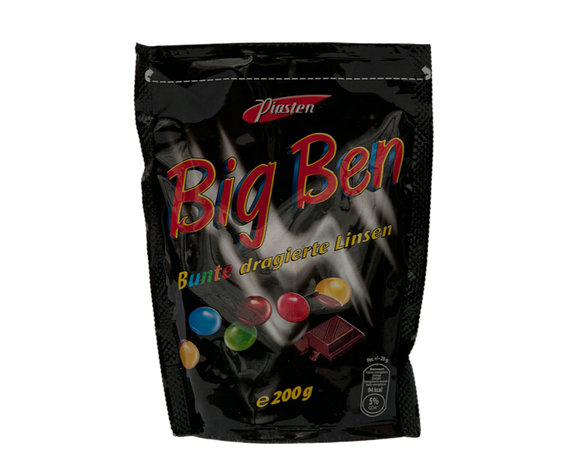 Big Ben chocolinzen zwart 200gr