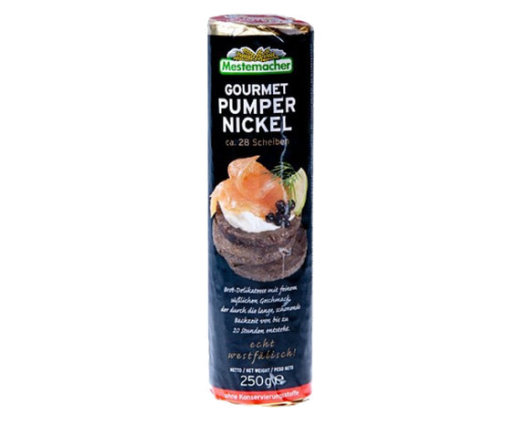 Gourmet partyrol roggebrood zwart 250gr