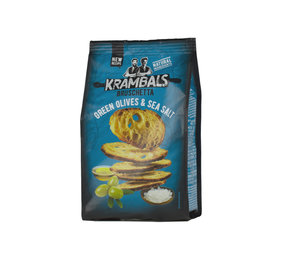 Bruschetta green olives & sea salt blauw 70gr