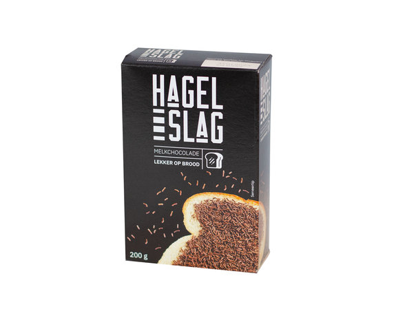 Hagelslag melk zwart 200gr