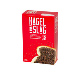 Hagelslag melk rood 200gr