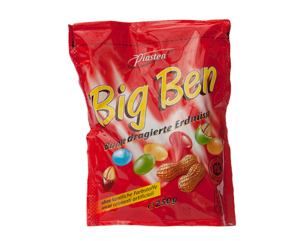 Big Ben gekleurde pinda's rood 250gr