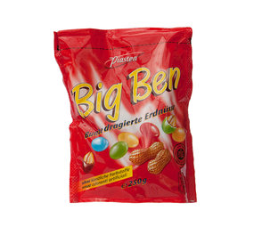 Big Ben gekleurde pinda's rood 250gr