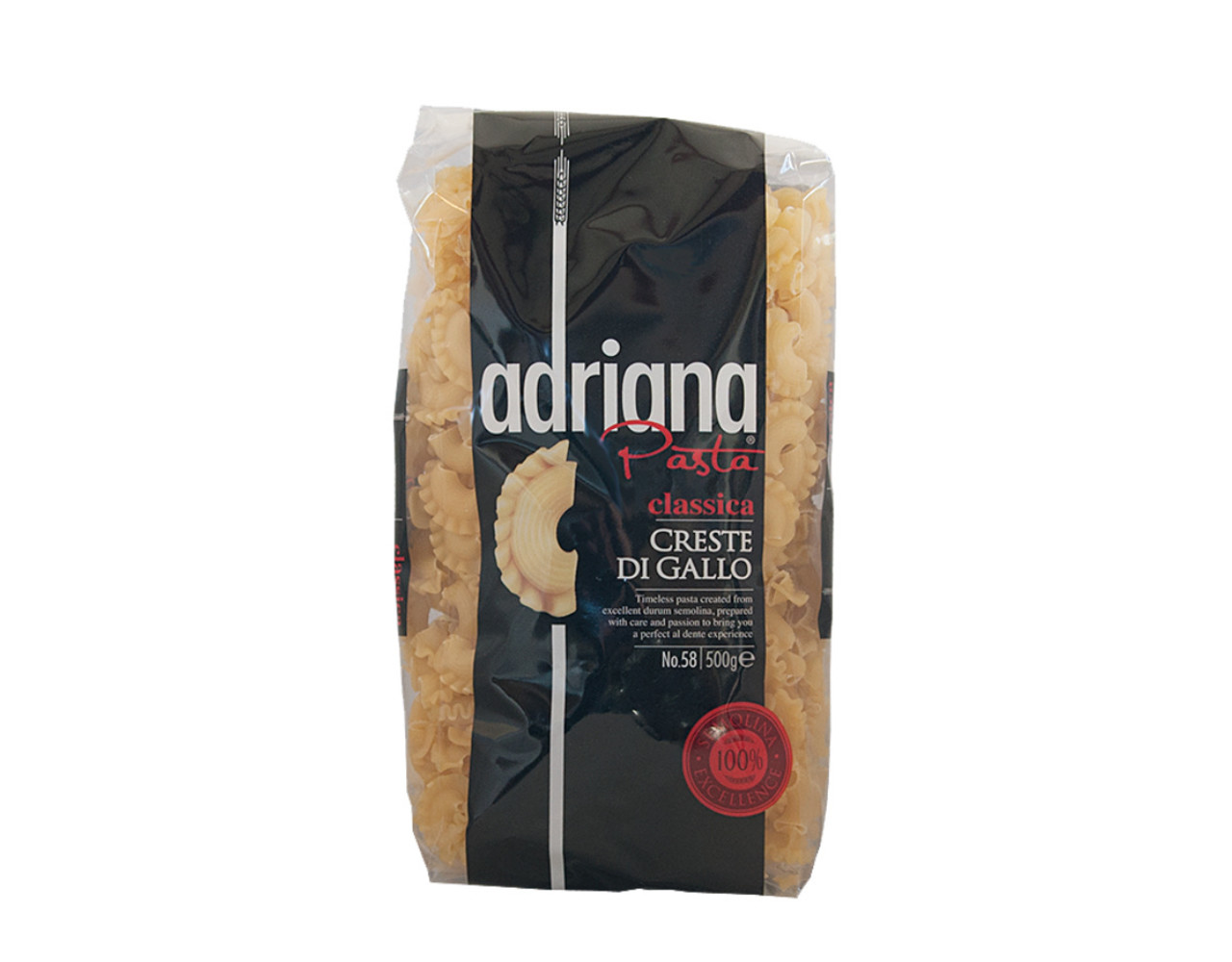 Macaroni schelpjes zwart 500gr