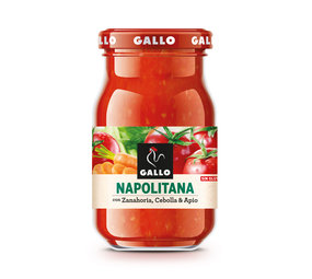 Pastasaus Napolitana rood 230gr Pastasaus Napolitana rood 230gr