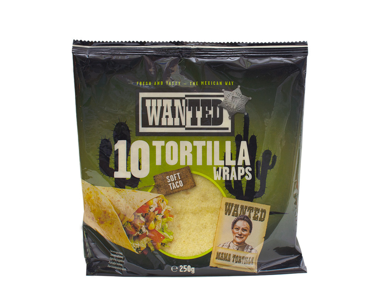 Tortilla's klein 10 stuks groen 250gr
