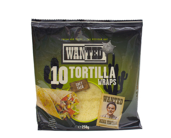 Tortilla's klein 10 stuks groen 250gr