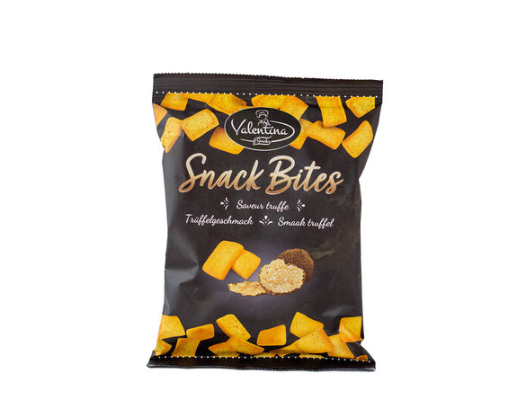 Snack Bites met truffelsmaak zwart 80gr            