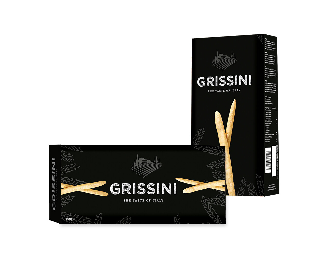 Grissini zwart 100gr