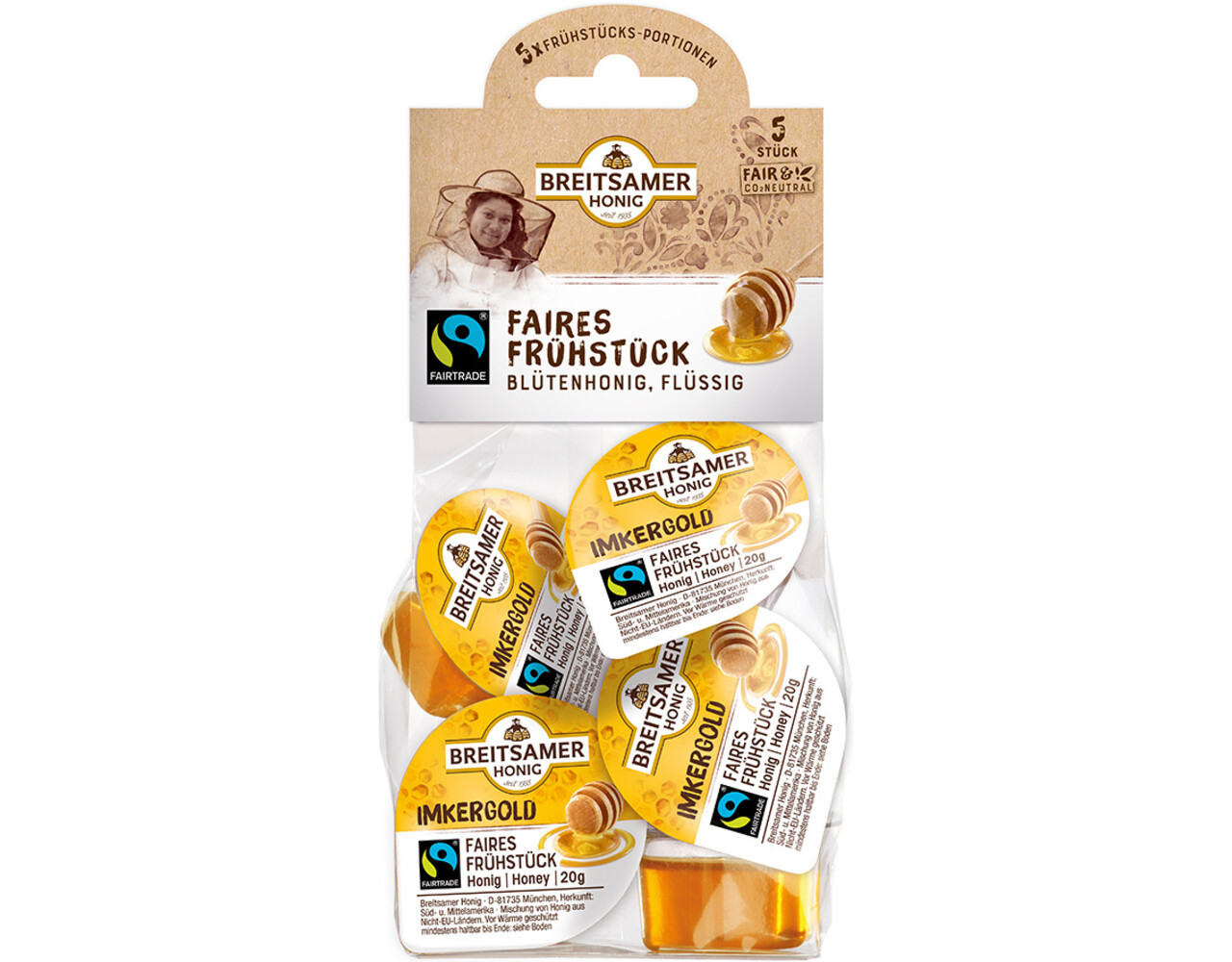 Honing portieverpakking 5x20gr