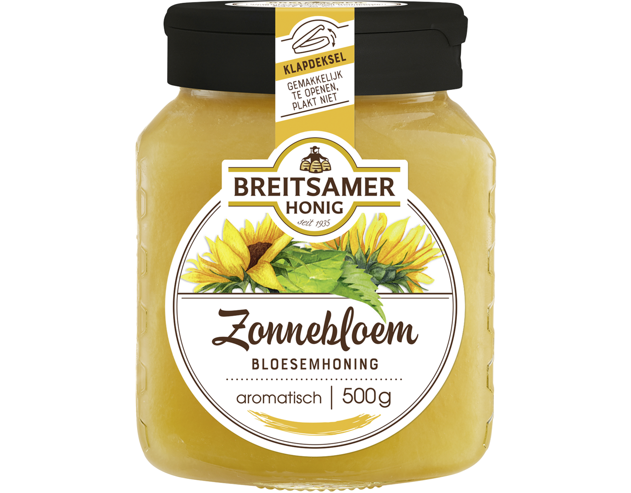 Zonnenbloemenhoning 500gr