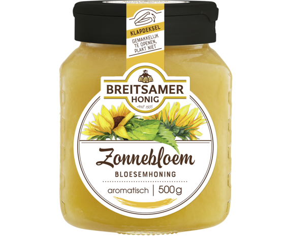 Zonnenbloemenhoning 500gr