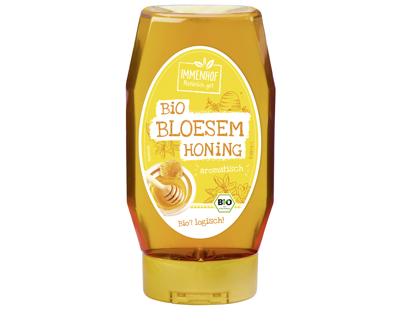 Bio-organic vloeibare bloesemhoning  knijpfl. 350gr