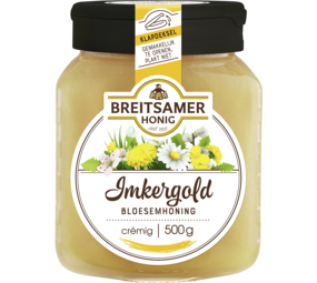 Breitsamer Bloesemhoning  Imkergold cremig 500gr